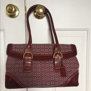 Coach monogram satchel